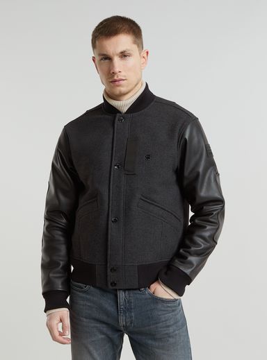 Varsity Wool Leather Jacket